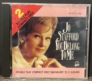 Jo Stafford CD You Belong To Me Double Play Compact Disc Preowned